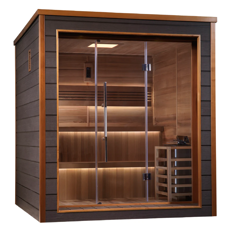 Bergen Traditional Steam Sauna (6-Person Outdoor-Indoor Model)    