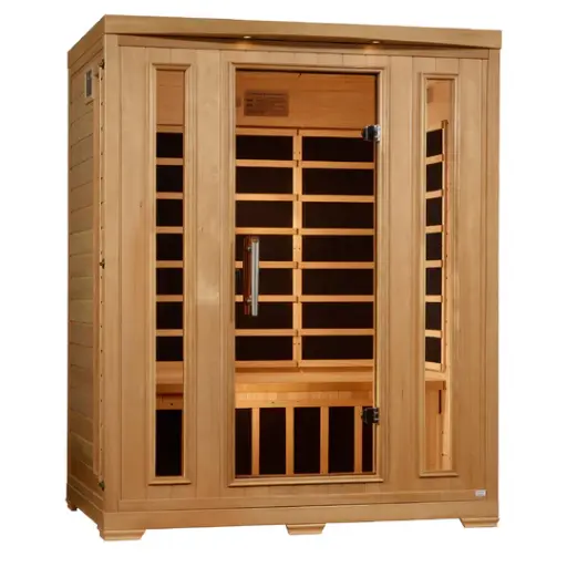 [P6‐H306‐02] Pro 6 Melanie Near Zero EMF Far Infrared Sauna Tinted Glass 3 Person