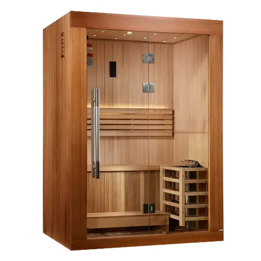 [GDI-7289-02] Sundsvall Edition Traditional Steam Sauna (2-Person Indoor or Covered Patio) 