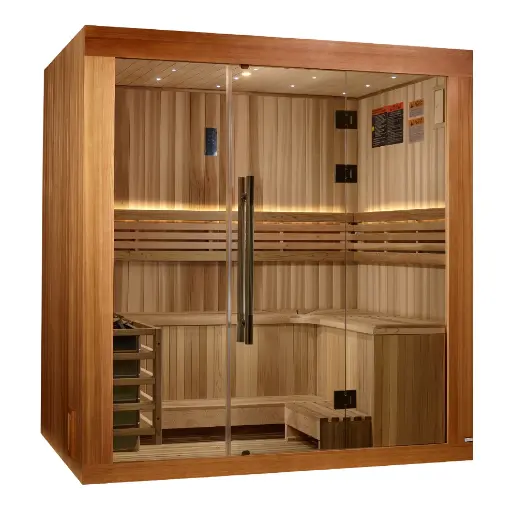 [GDI-7389-02] Copenhagen Edition Traditional Steam Sauna (3-Person Indoor or Covered Patio) 