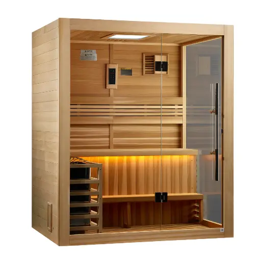 [GDI-7202-01] Hanko Traditional Steam Sauna (2-Person Indoor or Covered Patio)  
