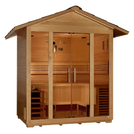 [GDI-8105-01] Vorarlberg Traditional Steam Sauna (5-Person Outdoor Model)   